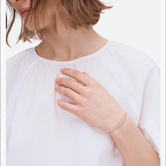 New With Tags Kate Spade Rose Gold Bezel Slider Bracelet - Picture 2 of 7